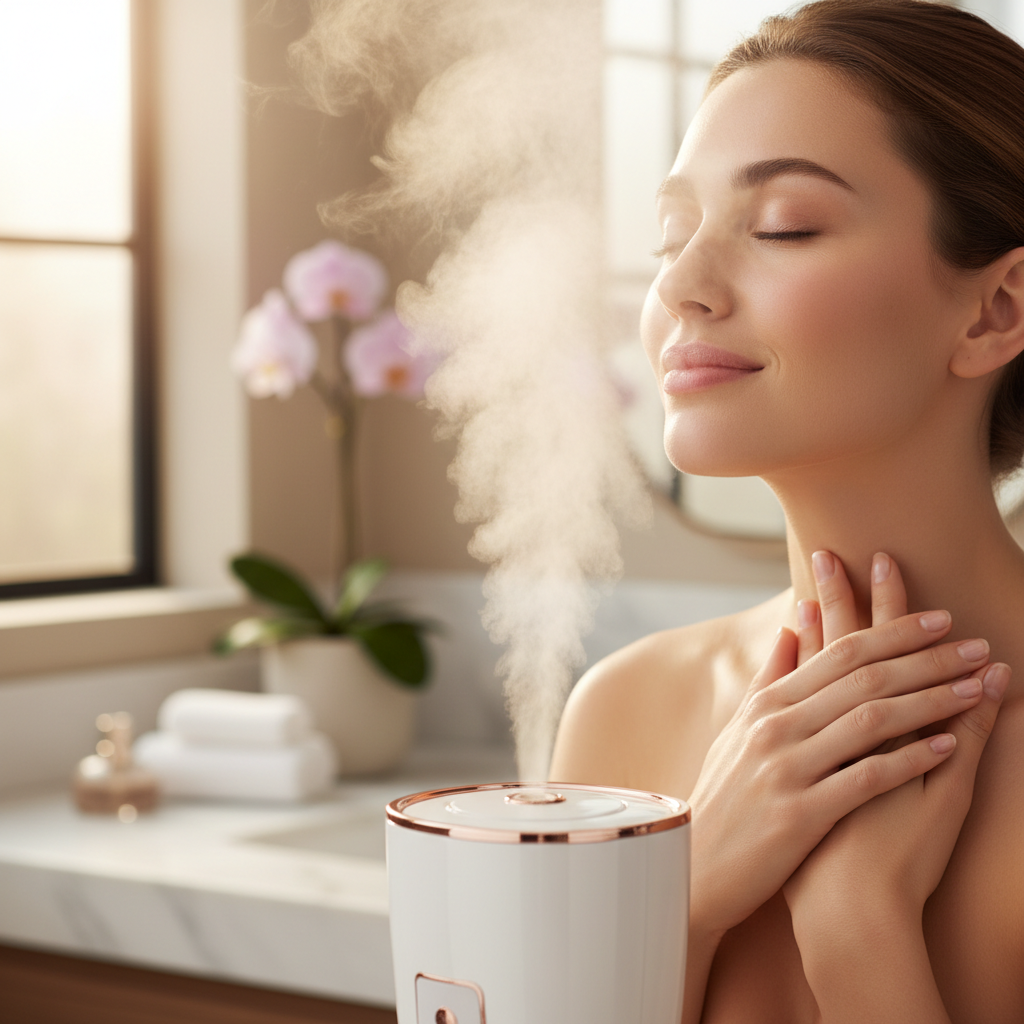 Diffuseur vapeur facial Éclora pour hydratation et purification